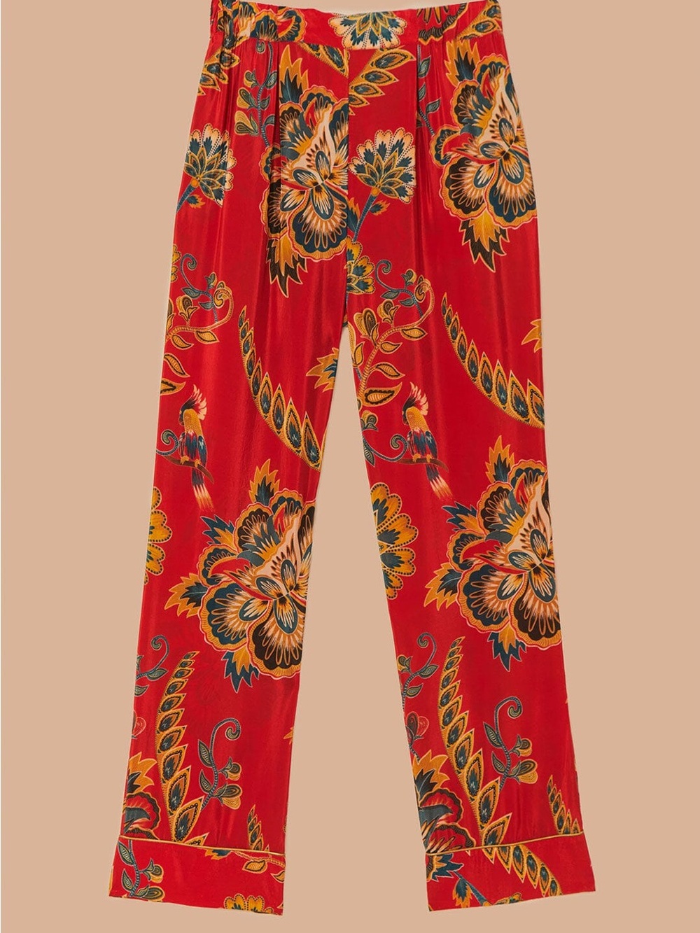Farm Rio: Red Maxi Floral Pajama Pants